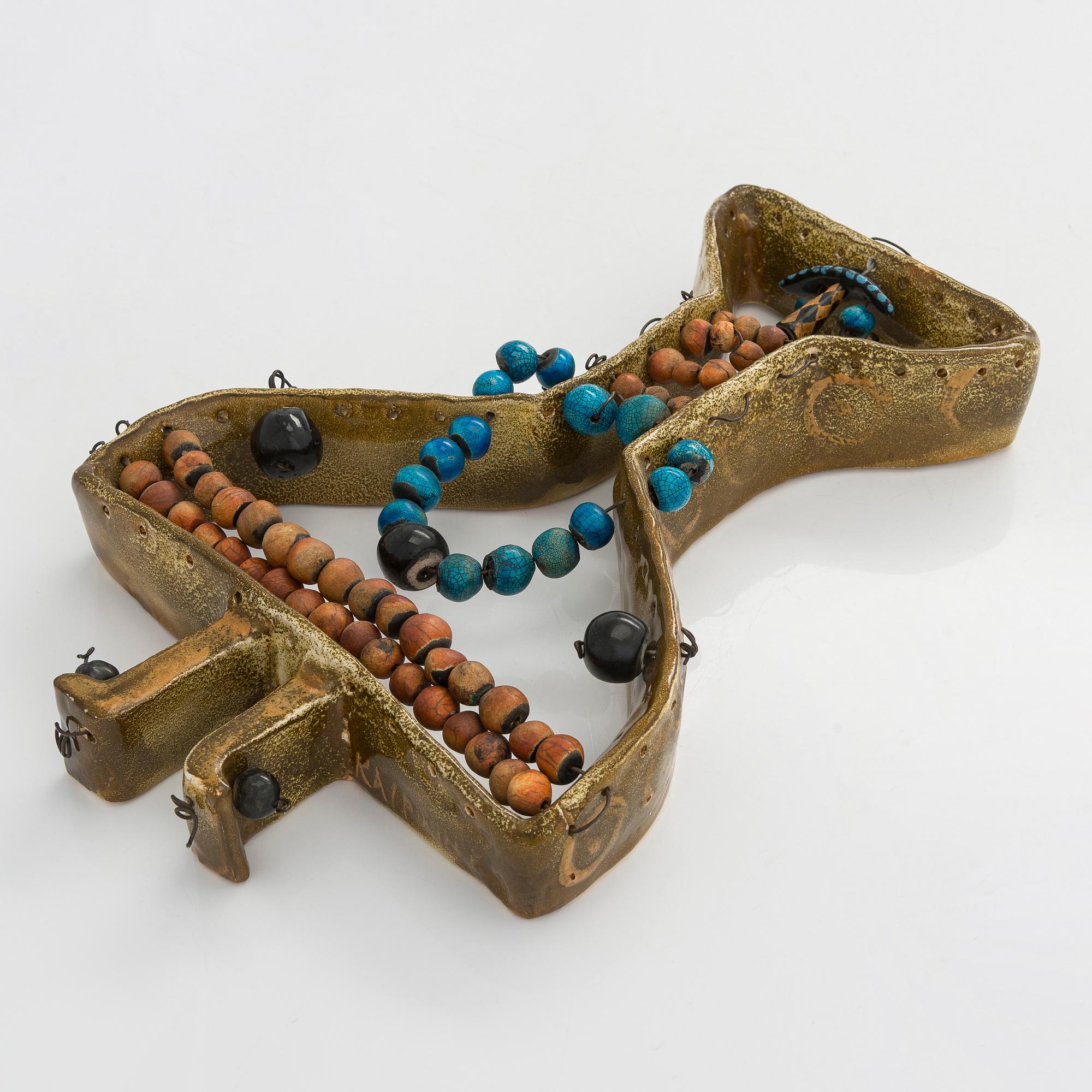 Birger Kaipiainen, skulptur, stengods, signerad Kaipiainen.