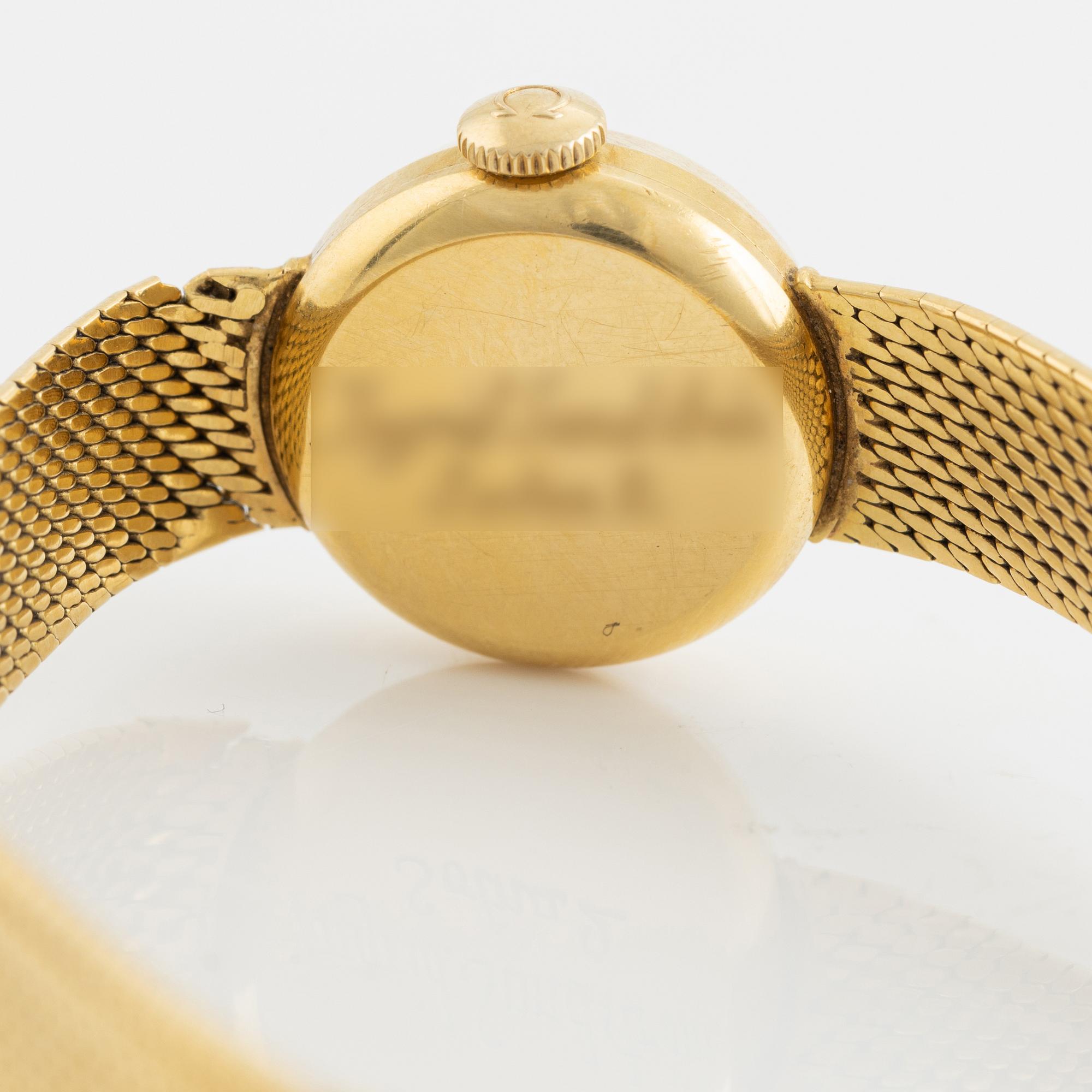 Omega, wristwatch, 17,5 mm.