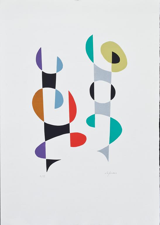 PIERRE OLOFSSON, färgserigrafi, signerad och numrerad 4/35.