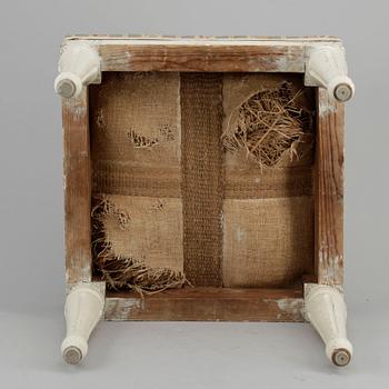 TABURETTER, ett par, gustaviansk stil, 1800-talets andra hälft.