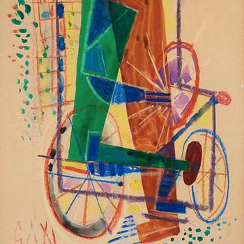 Gösta Adrian-Nilsson, "Grön cyklist".