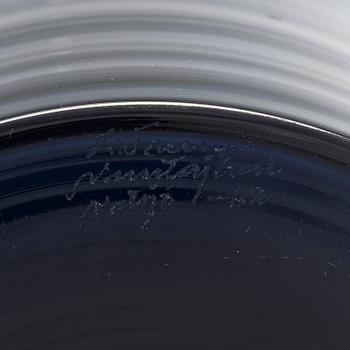 aj Franck, karaff, modell 1502, signerad Nuutajärvi Notsjö-62-.