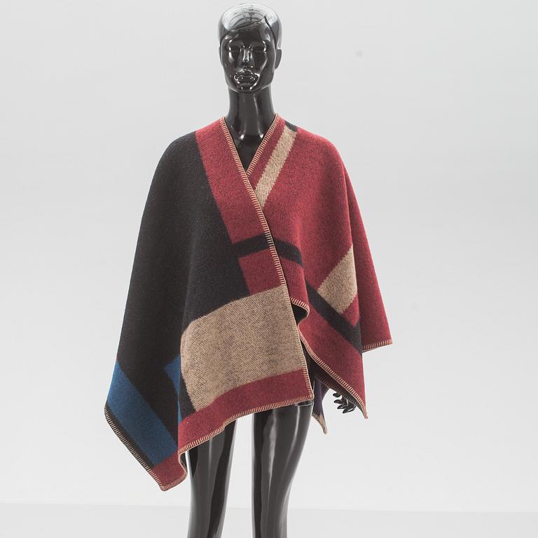 PONCHO, "Colour Block Check Blanket Poncho", Burberry.