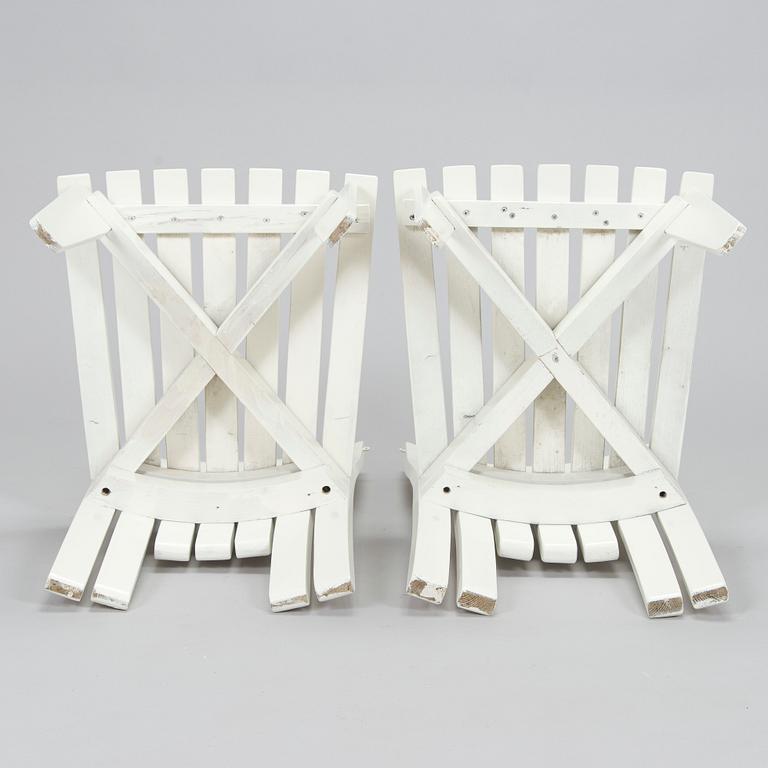 Alvar & Aino Aalto,  Trädgårdsmöblemang, 3 delar, "Aurinko-serien", Artek, 1950-tal och 1900-talets slut..