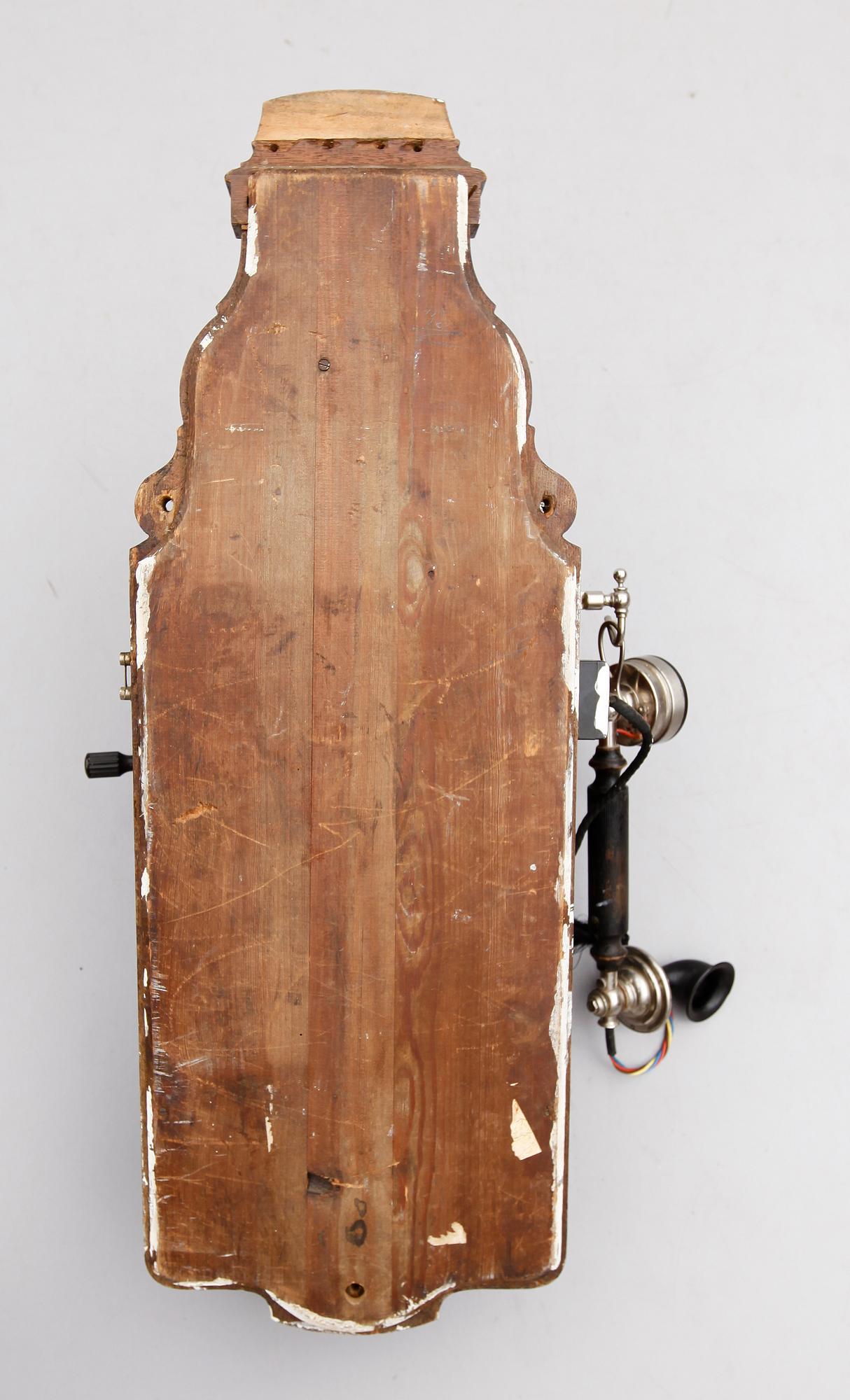 VÄGGTELEFON, Jydsk Telefon-Aktieselskab, tidigt 1900-tal.