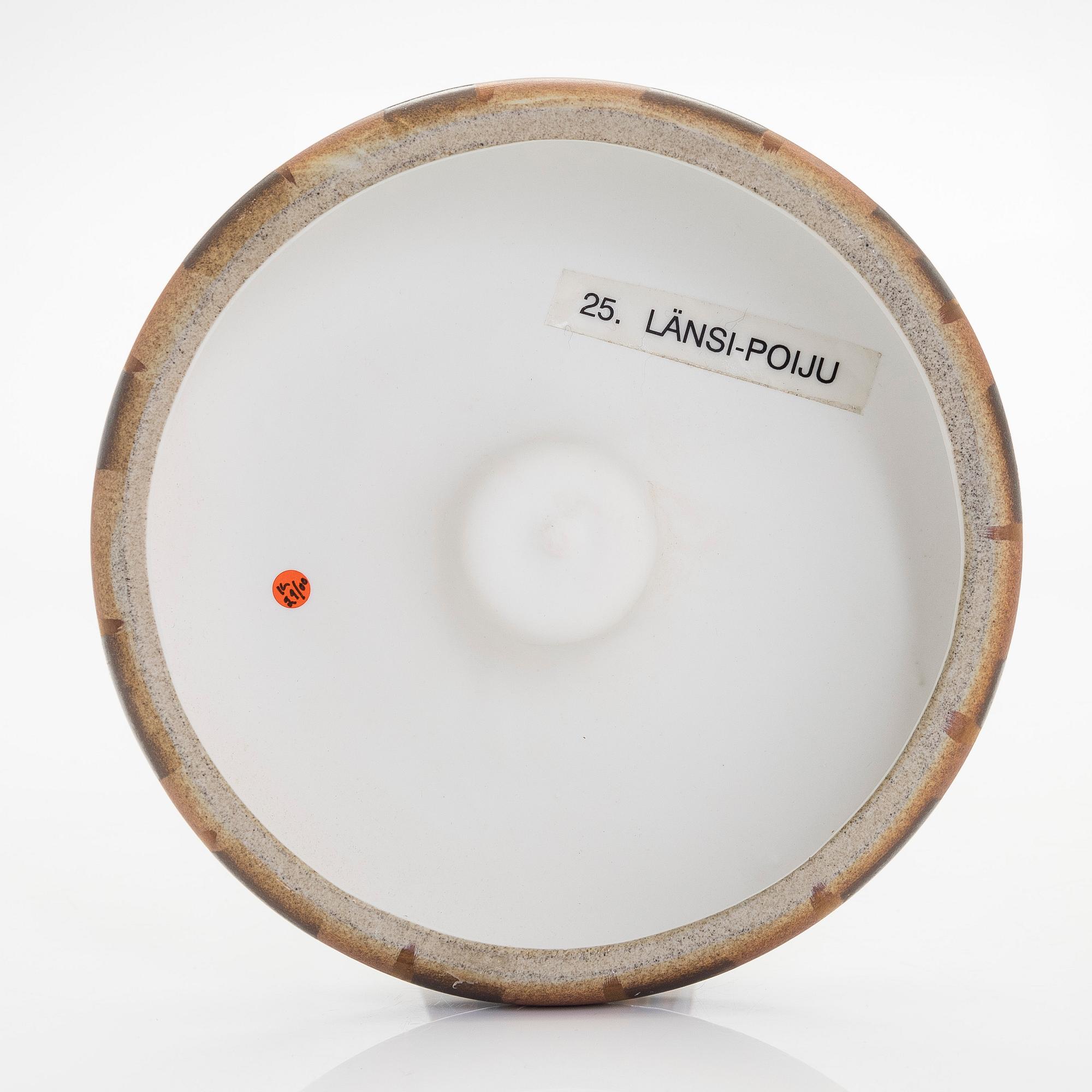 Inkeri Leivo, art ceramics "Länsipoiju" (West Buoy), signed Inkeri Leivo Arabia.