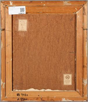 PELLE ÅBERG, olja på pannå, signerad.