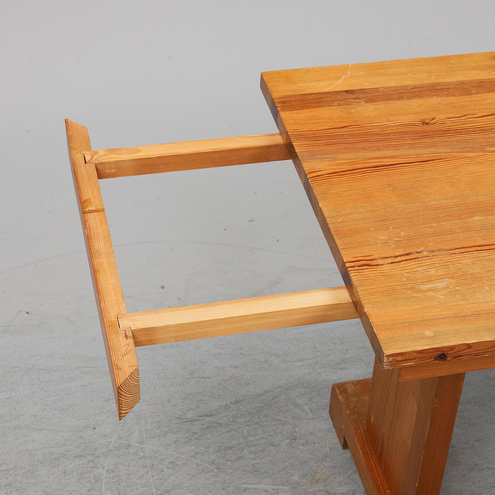 A pine table c. 1940's.