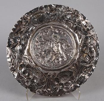 PRESENTERFAT, silver, barock, 1600/1700-tal.