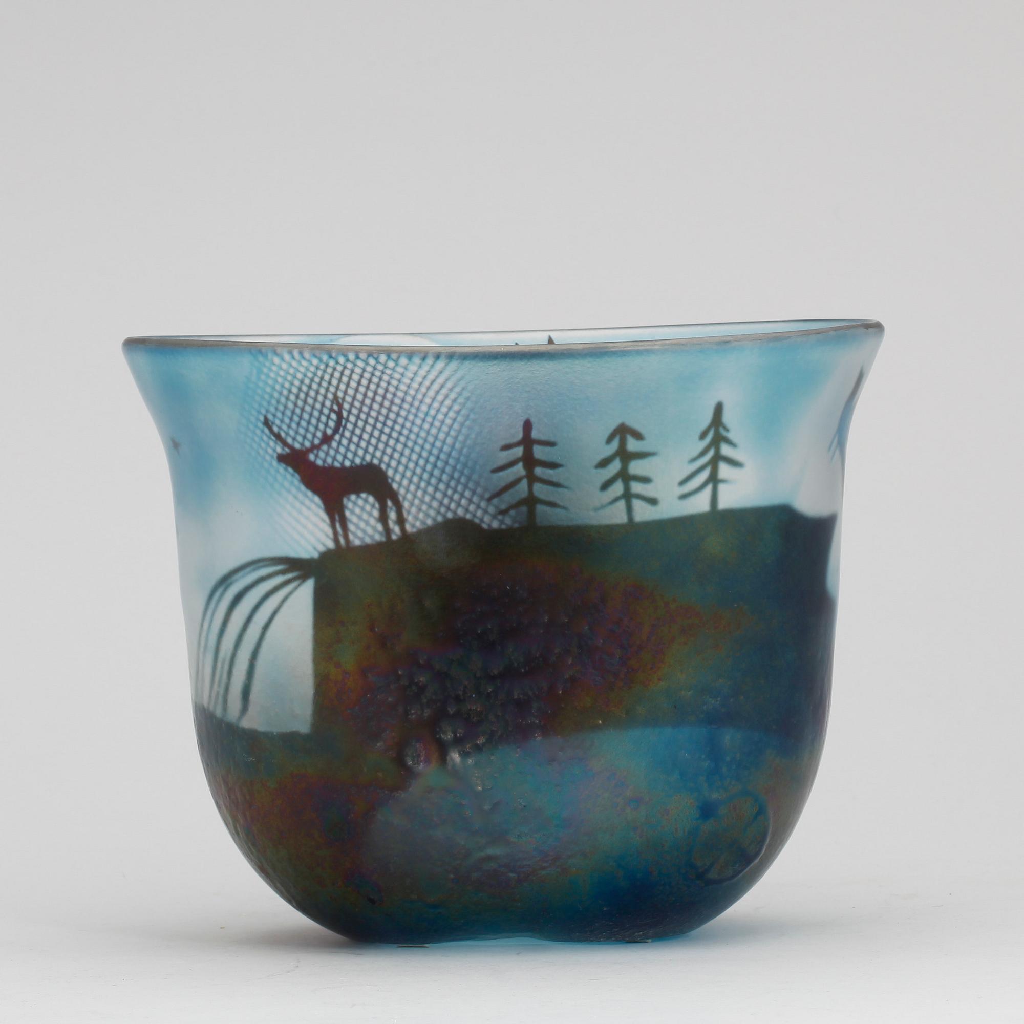 VAS, glas, Bertil Vallien, märkt Kosta unik 5846.