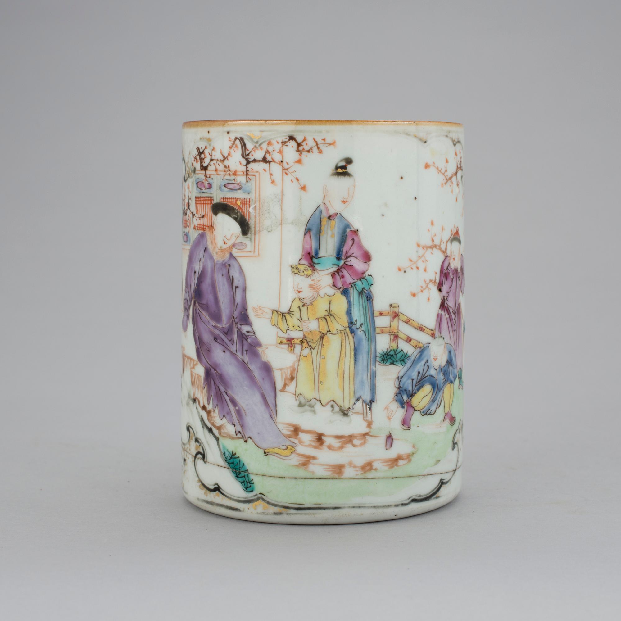 MUGG, porslin, Kina, Qianlong, (1736-95).