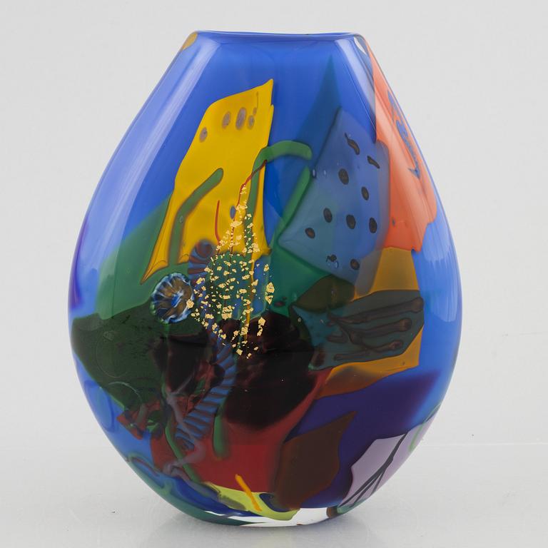Jan-Erik Ritzman, a glass vase, Transjö 1995.