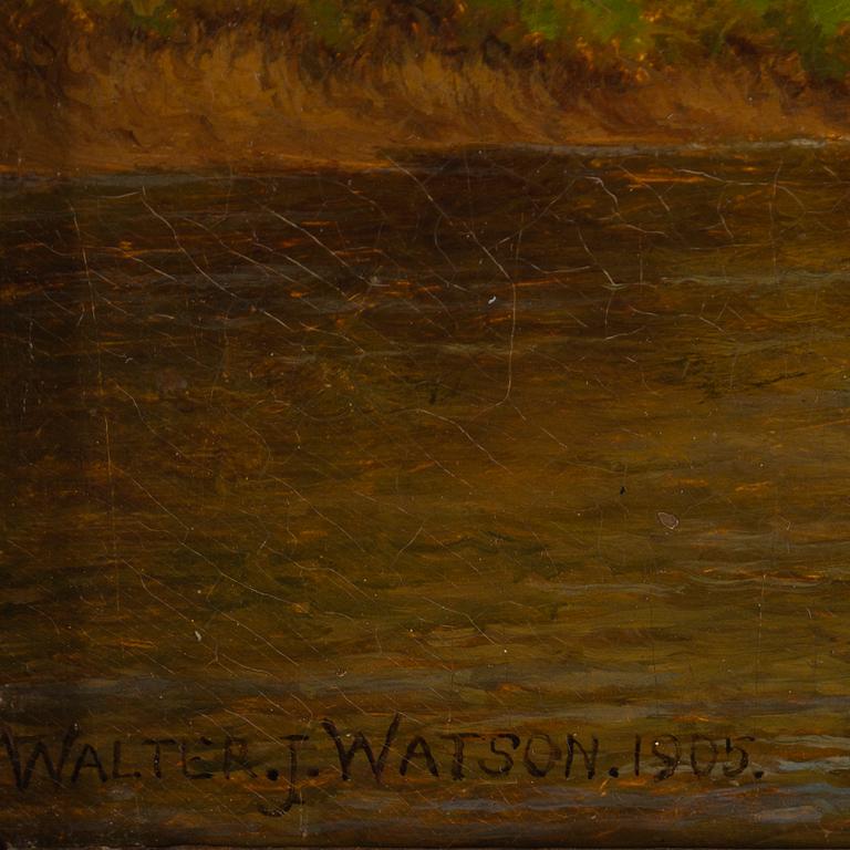 Walter J Watson, oil on canvas, signed and dated 1905.