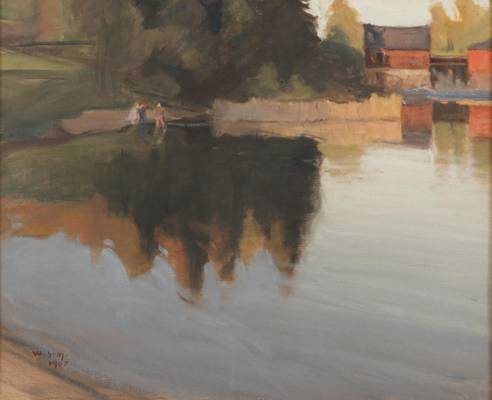 Wilho Sjöström, oil on canvas, signed and dated 1908.