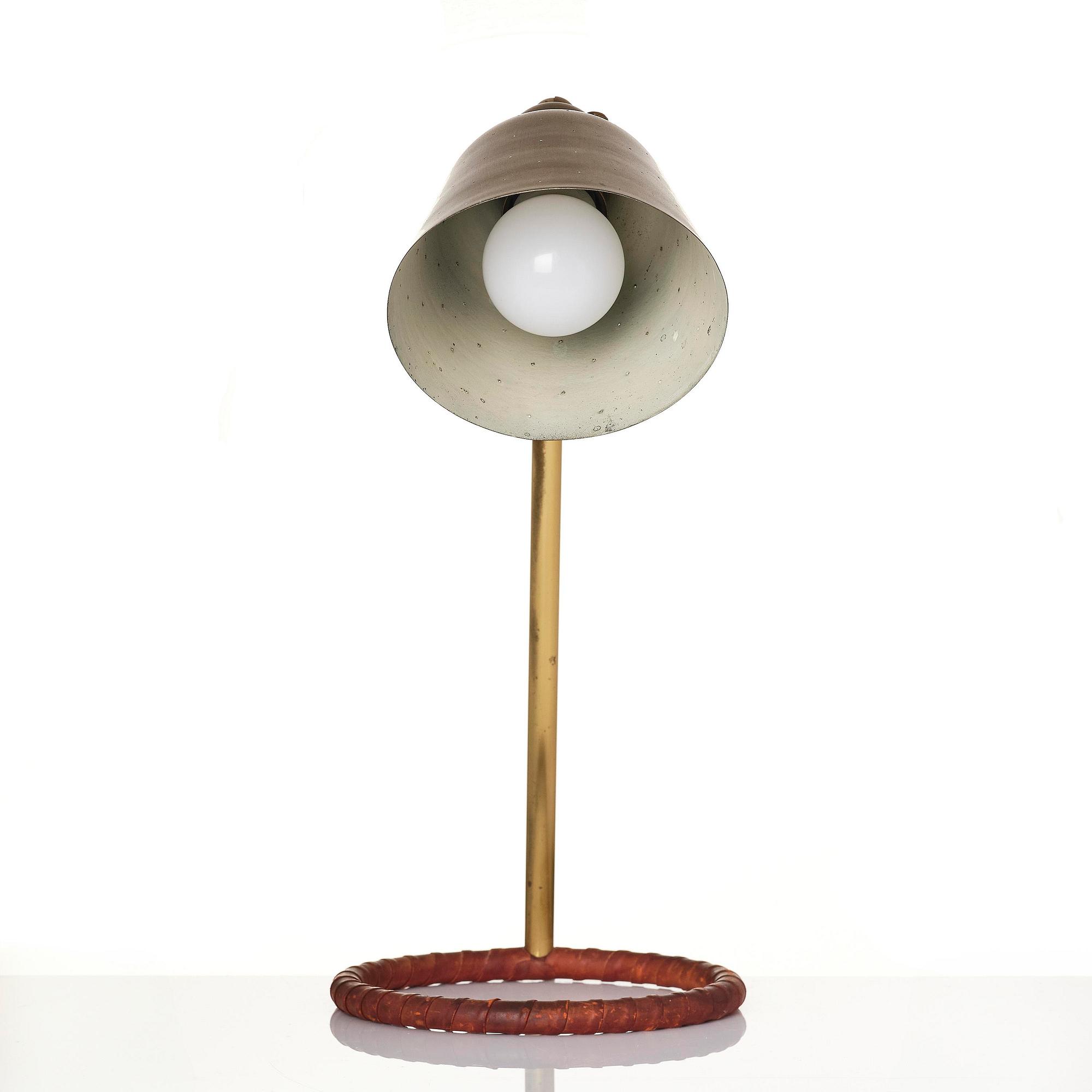 Hans Bergström, bordslampa, modell "711", ateljé Lyktan, Åhus, 1940-tal.