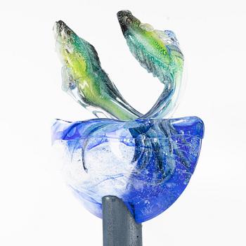 Kjell Engman, "Jumping Fish", Kosta Boda.