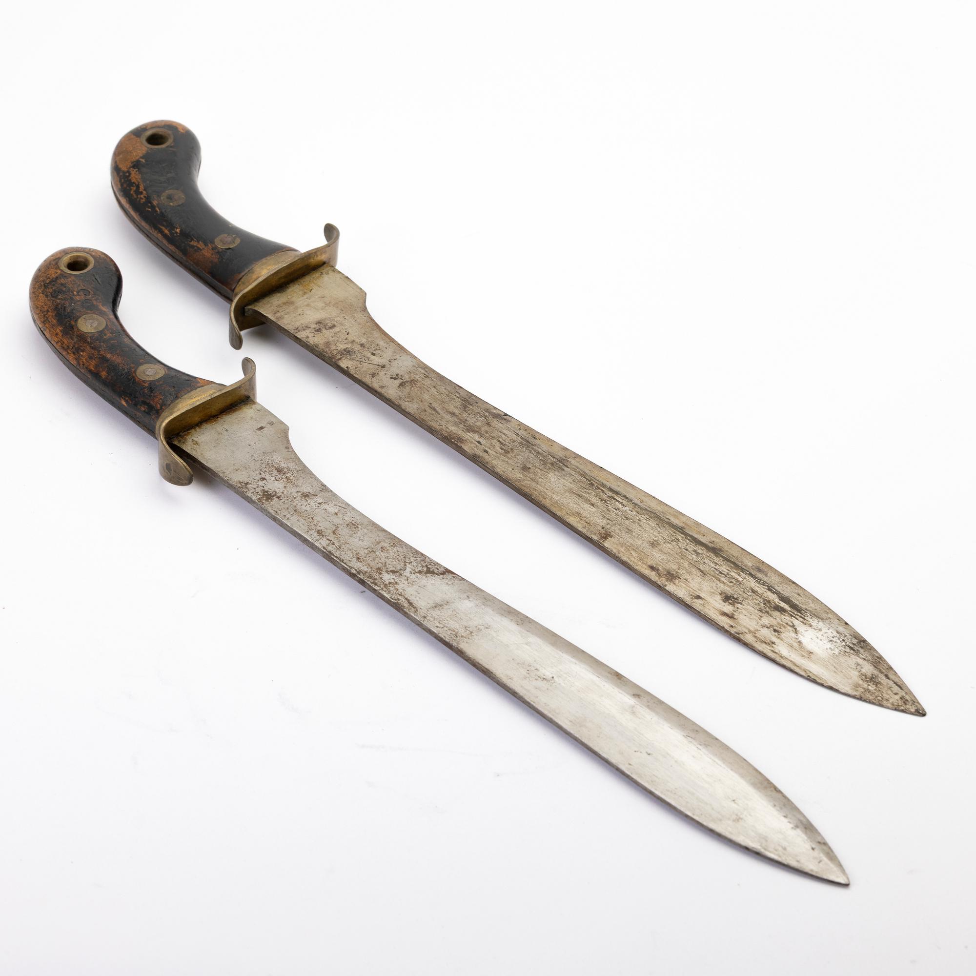 Fascine knives, 2 pcs, 19th century.