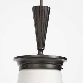 Erik Tidstrand, a rare Swedish Grace ceiling lamp model 25895, Nordiska Kompaniet, Sweden, 1920s.
