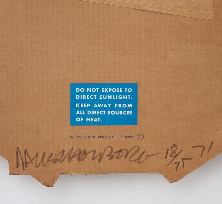 Robert Rauschenberg, Cardbird VII from: "Cardbird series".