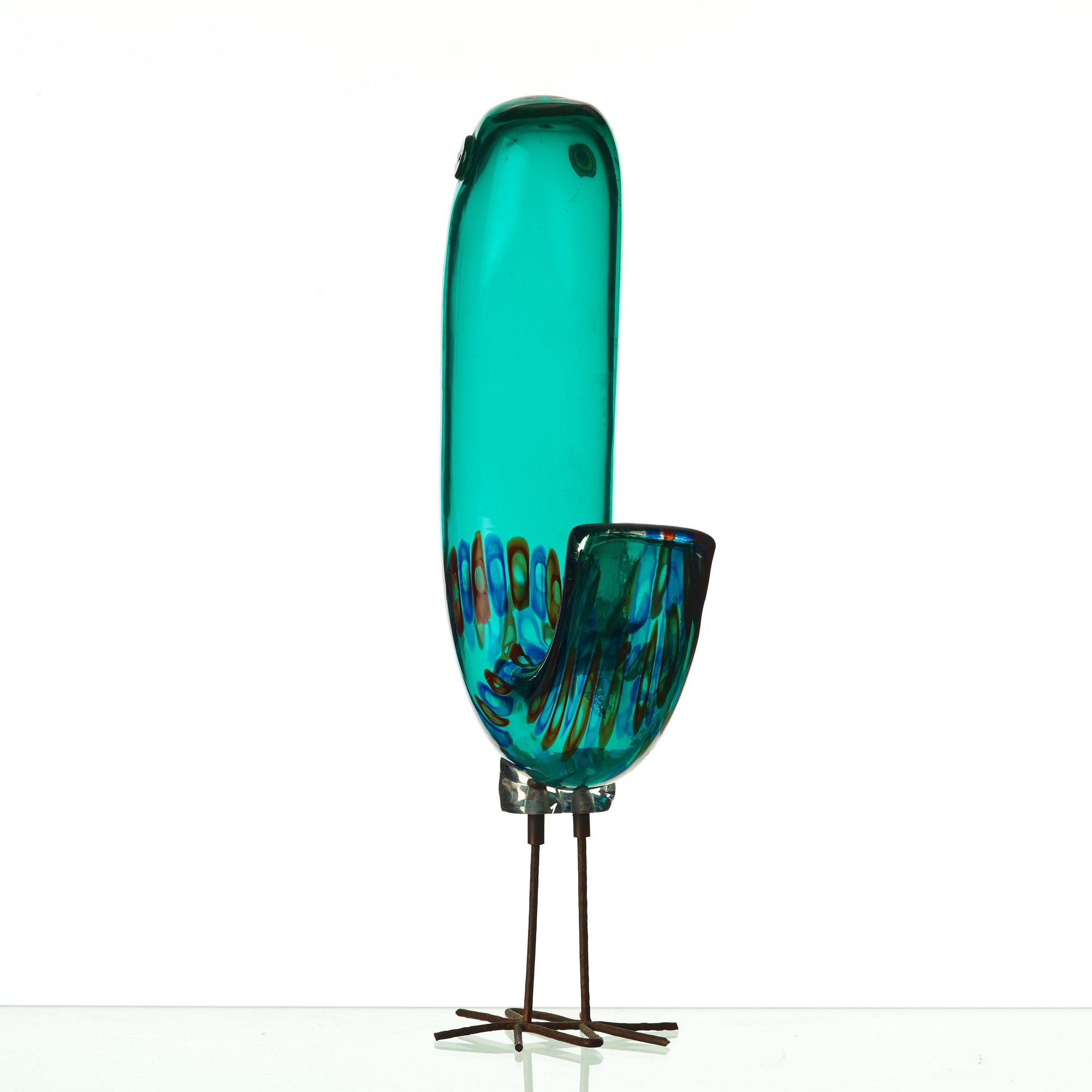 Alessandro Pianon, fågel, "Pulcino", Vistosi, Italien, 1960-tal.