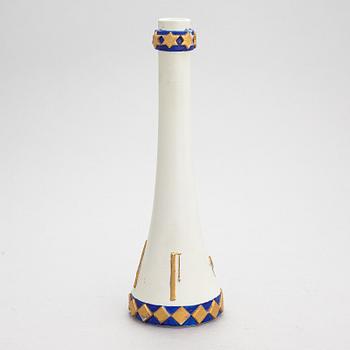 Taisto Kaasinen, a ceramic vase with Masonic symbols, signed Kaasinen Arabia Finland.