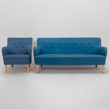 Sohva ja nojatuoli, 1900-luvun puoliväli.