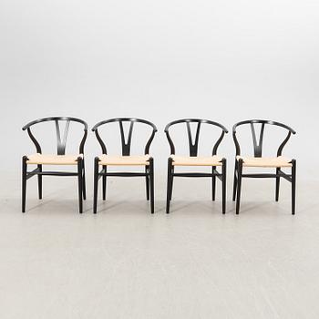 Hans J. Wegner, stolar, 8 st., "Y-stolen", modell CH-24, Carl Hansen & Søn, Danmark.