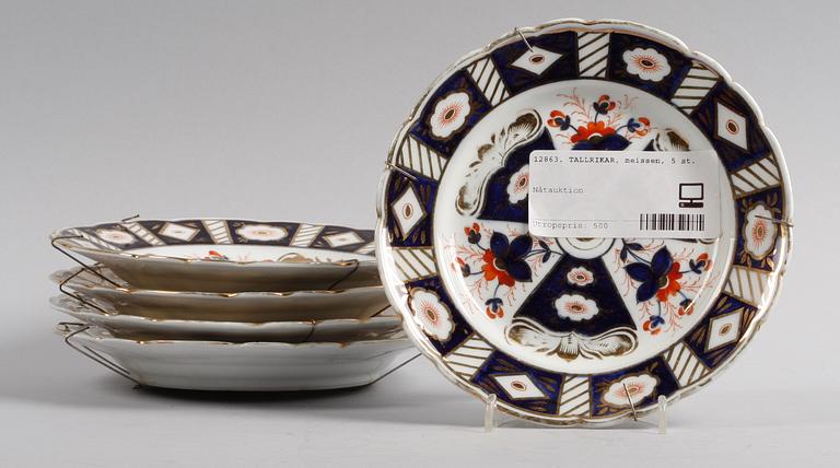 TALLRIKAR, 5 st. Porslin.