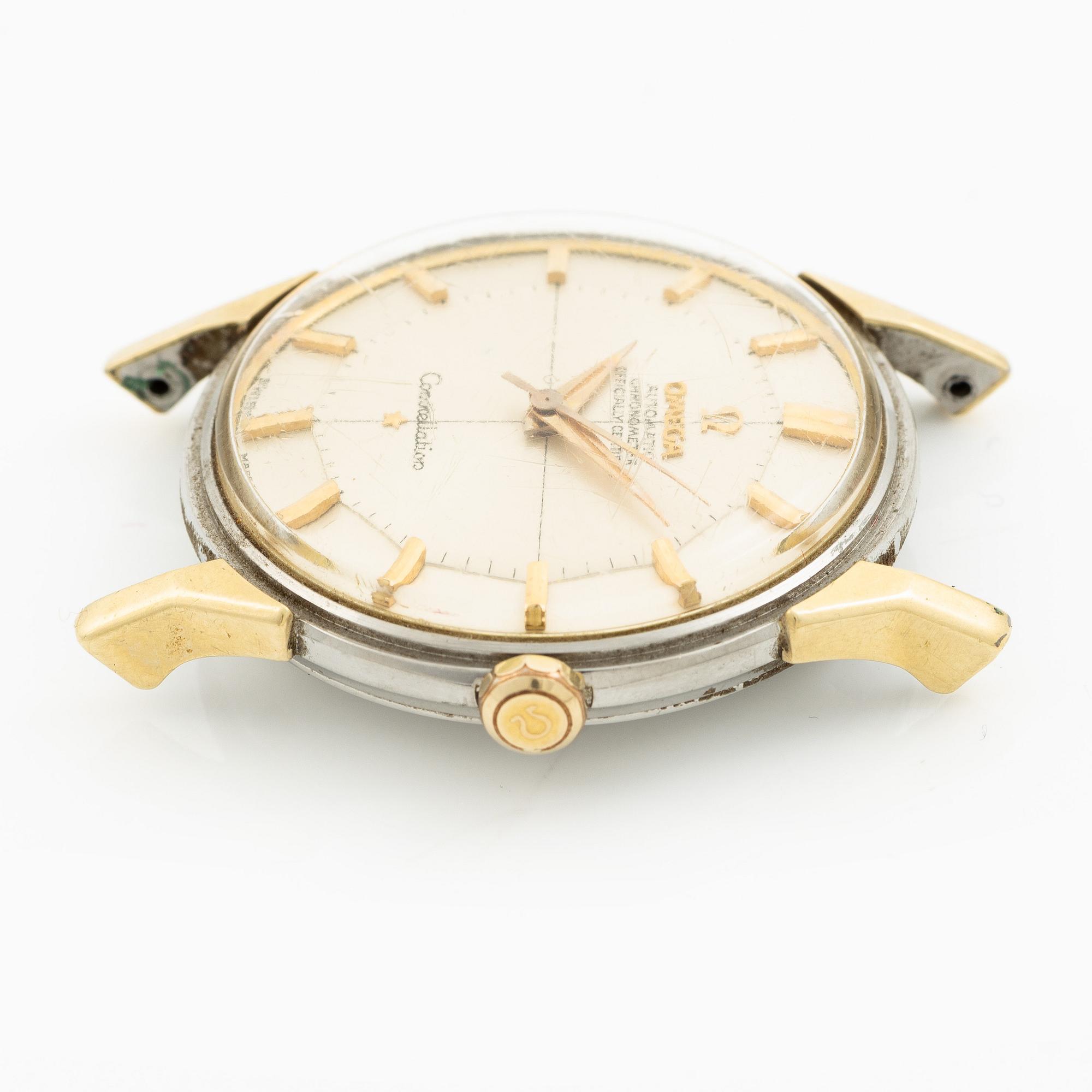 Omega, Constellation, "Pie-Pan", wristwatch, 34 mm.