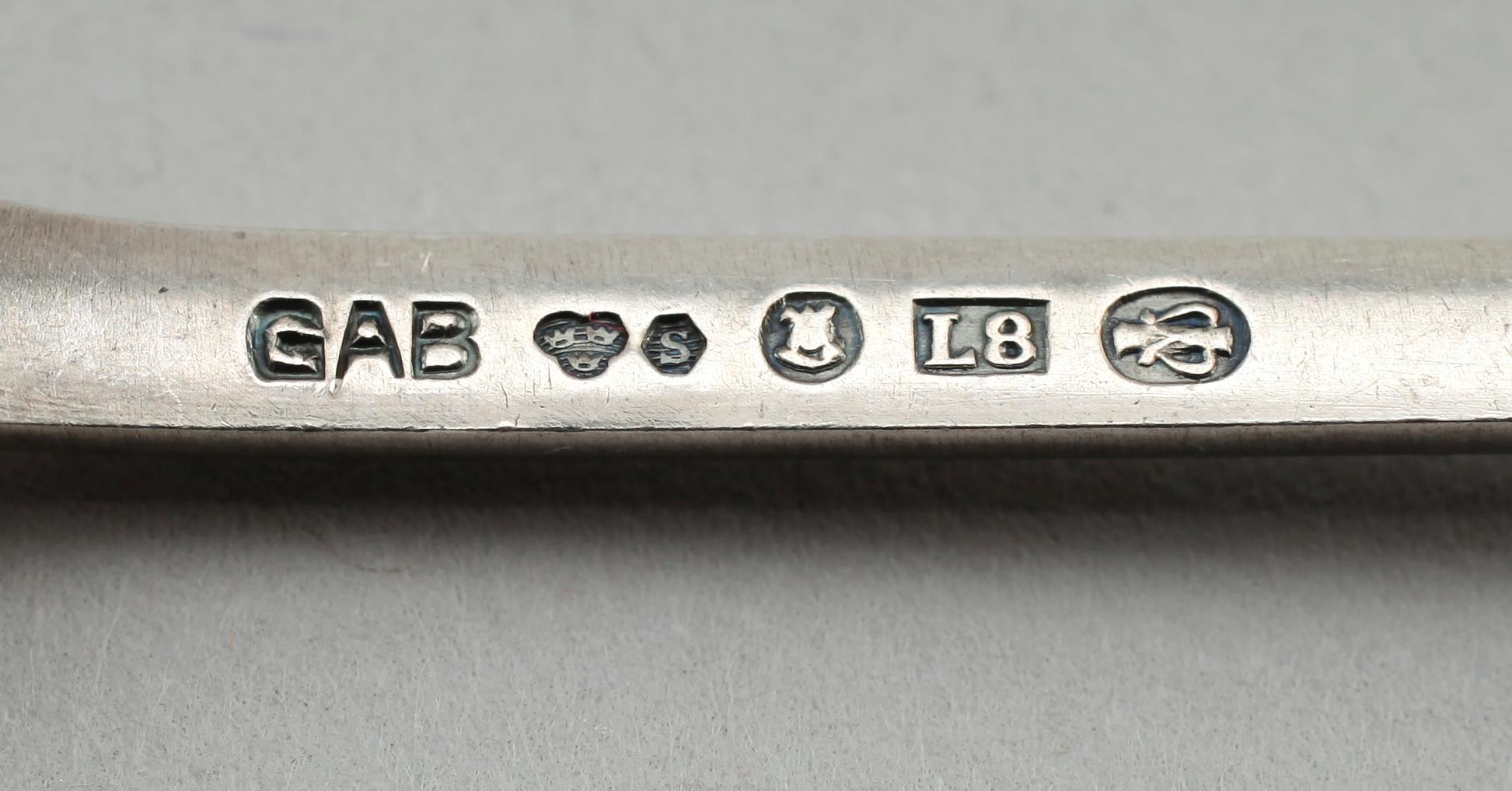 MOCKASKEDAR, 23 st (14+9), silver, 1900-tal. Vikt ca 204 g.