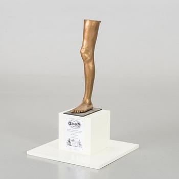STURE JOHANNESSON,  bronsskulptur, "I Set My Foot in Aarhus – Again!" 2014.