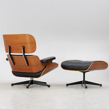 Charles & Ray Eames, an 'Eames Lounge Chair' with ottoman, Vitra.