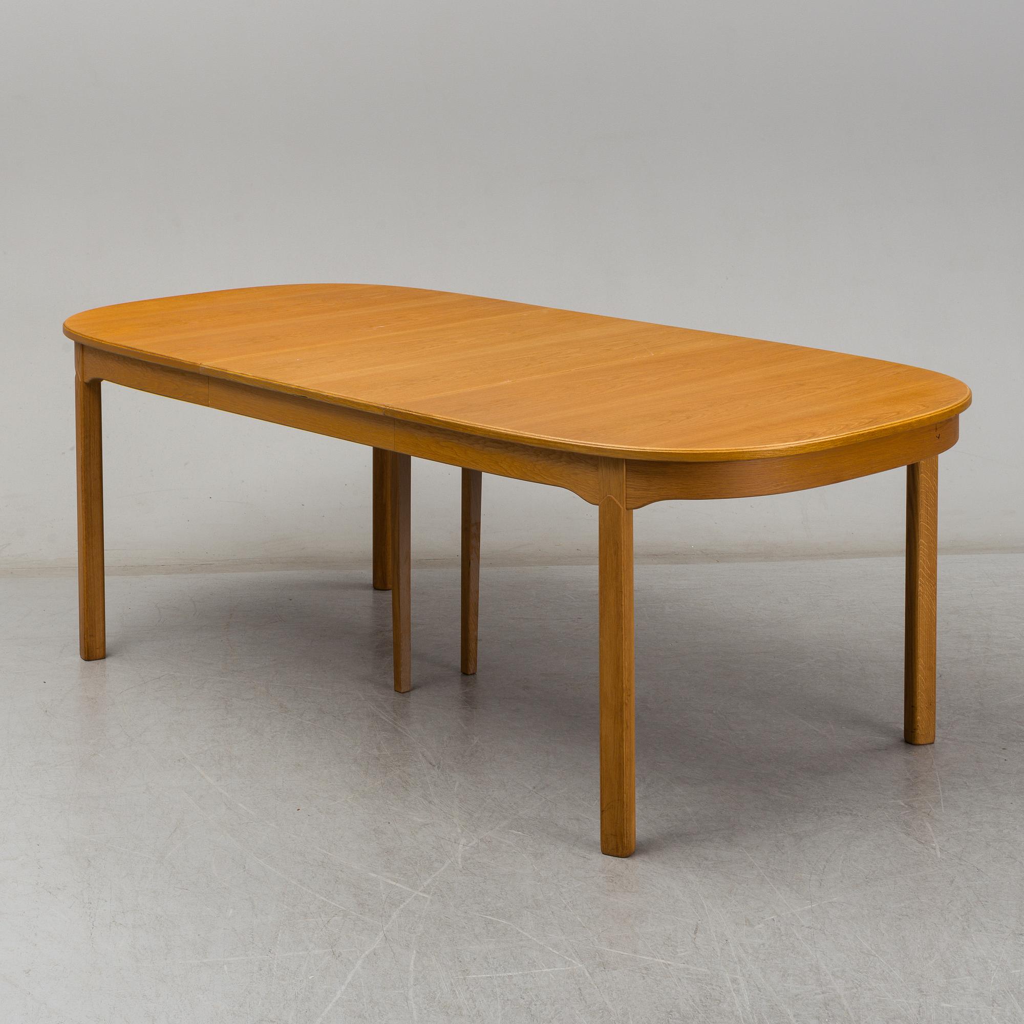 CARL MALMSTEN, matsalsgrupp 7 delar, "Ambassadör", Åfors Möbelfabrik.