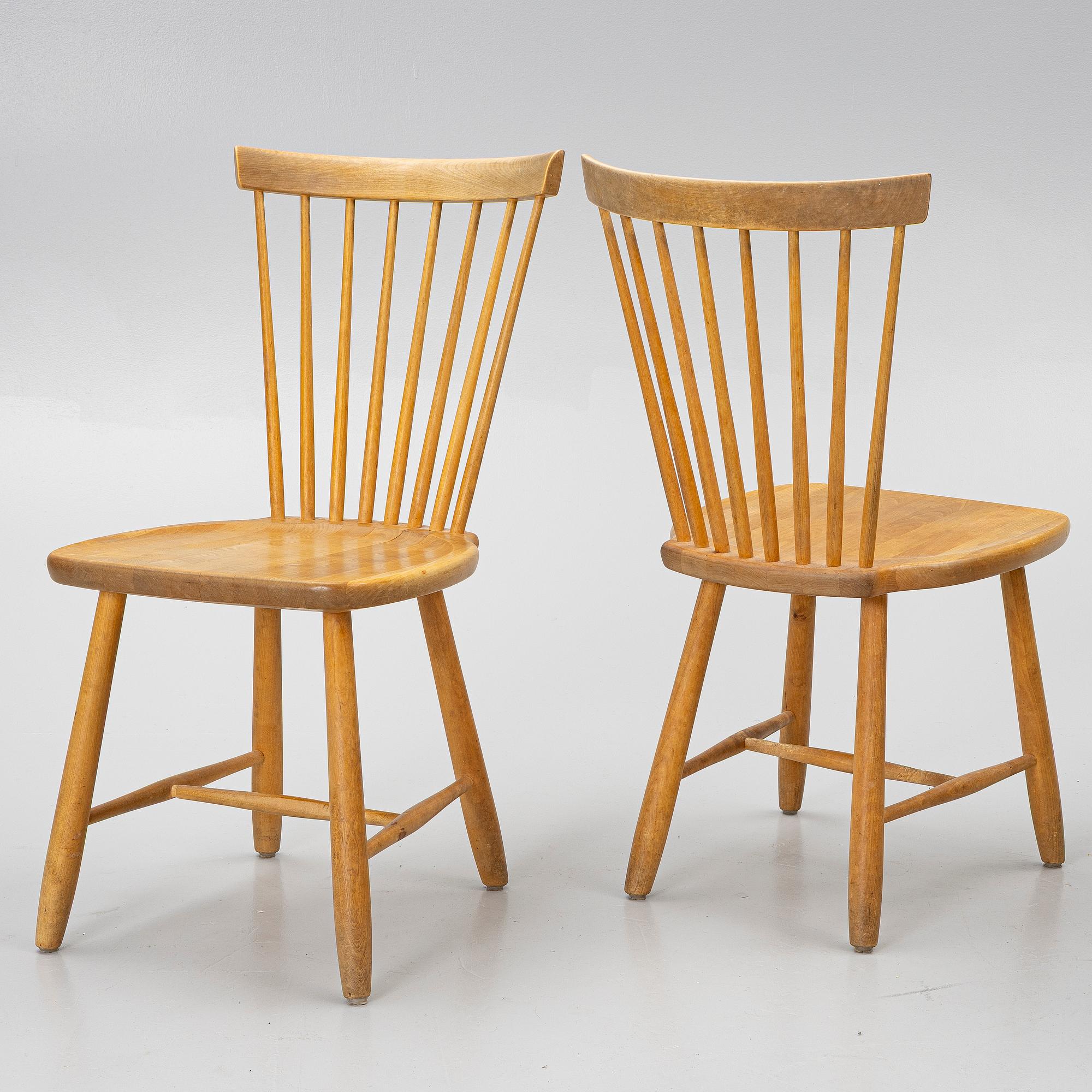 Carl Malmsten, stolar, 4 st, "Lilla Åland", Stolab, 1999.