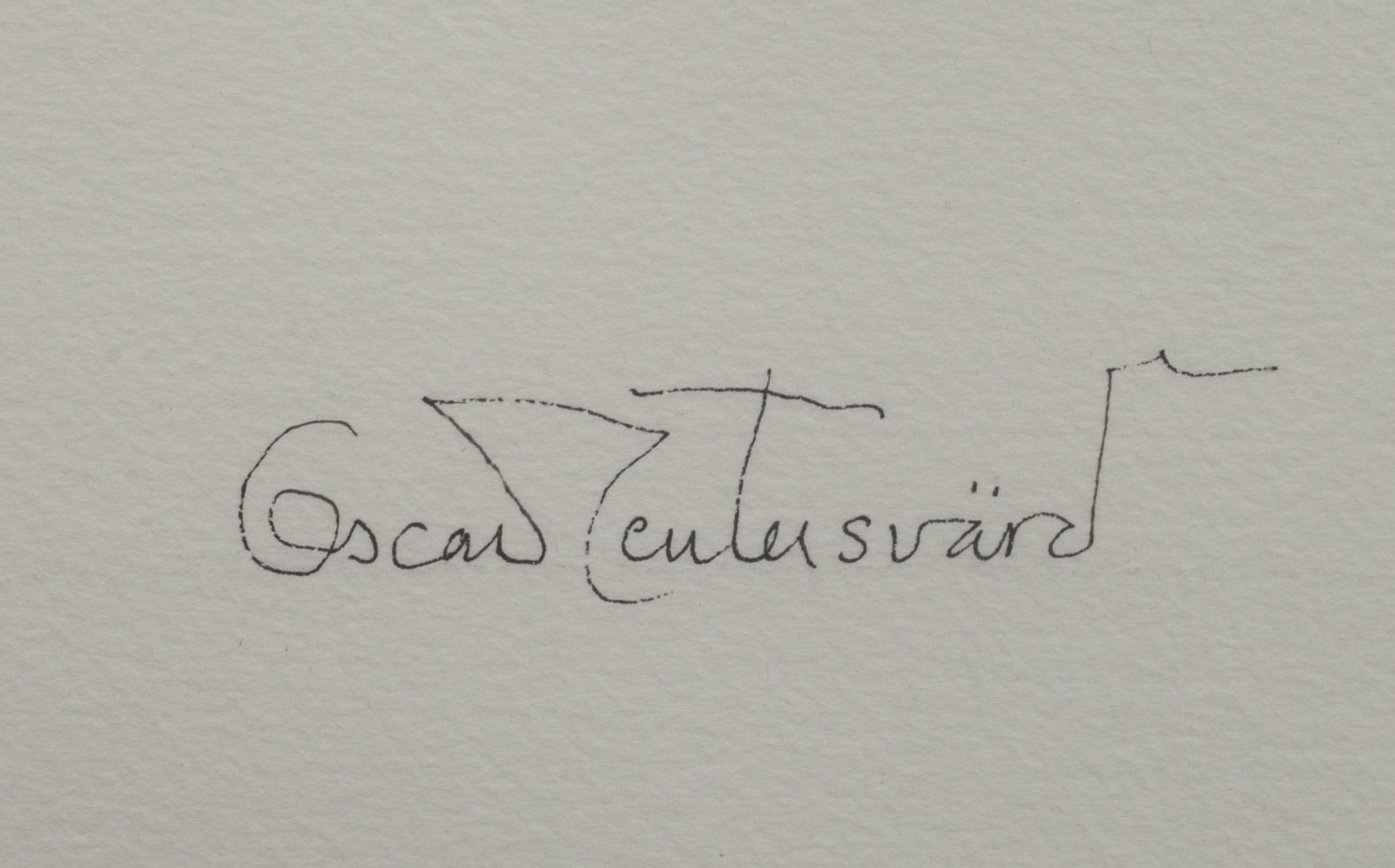 OSCAR REUTERSVÄRD, akvarell, signerad och numrerad.
