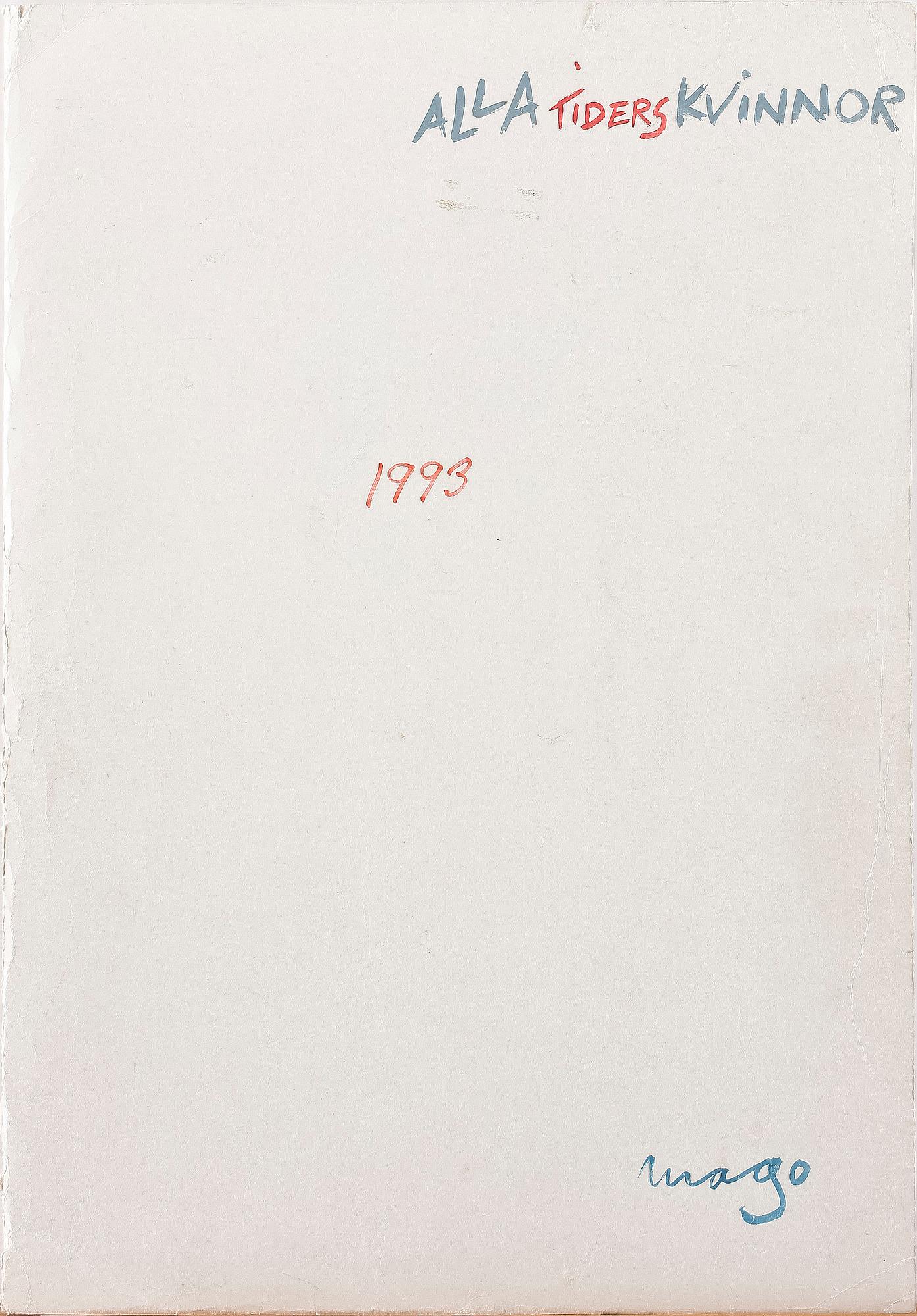 MAX GOLDSTEIN, dräktskisser, 15 st, flertalet sign o dat 1993.