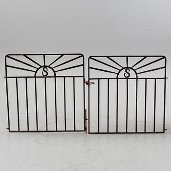 A pair of cast iron gates from the early 20th Century.