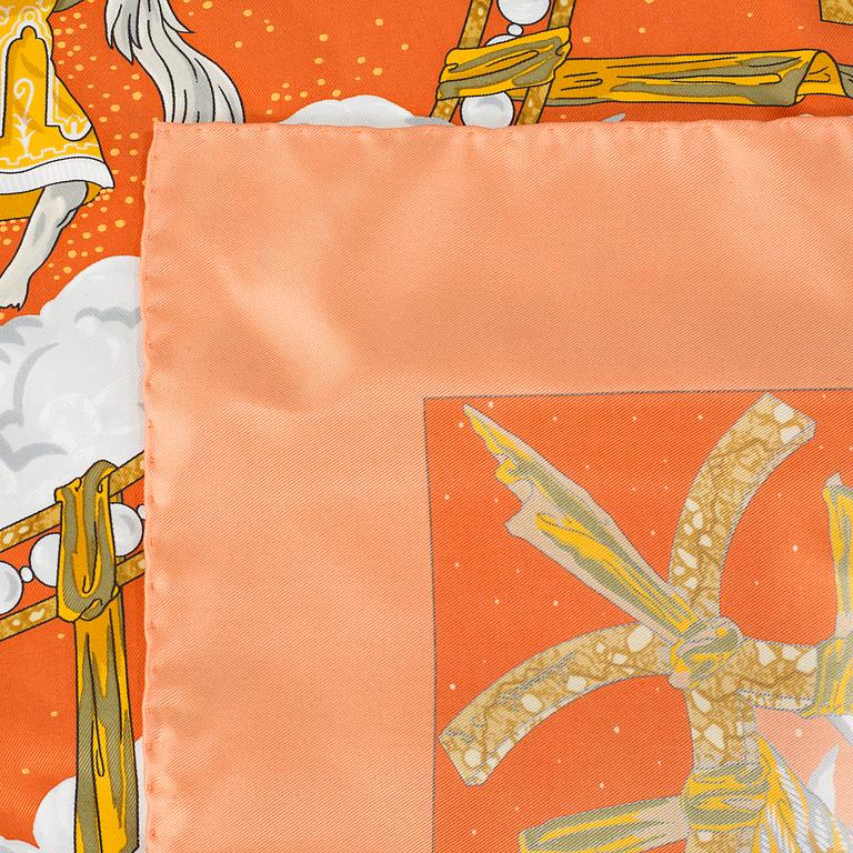 HERMÈS, a "Cavaliers des Nuages" scarf.