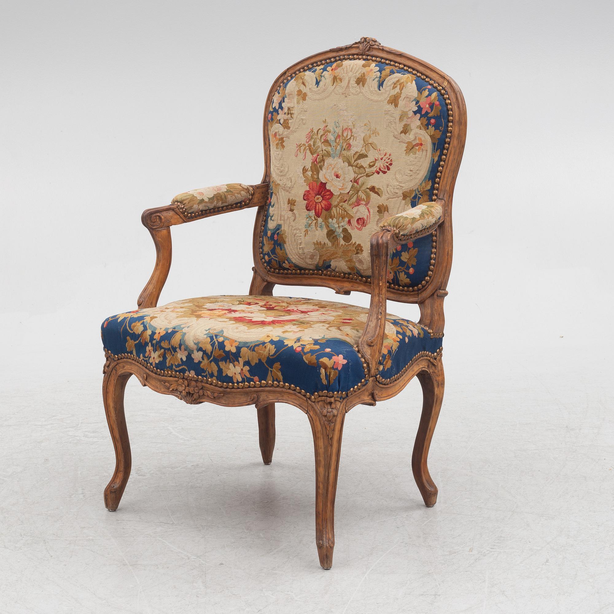 Karmstol, Louis XV, 1700-talets mitt.