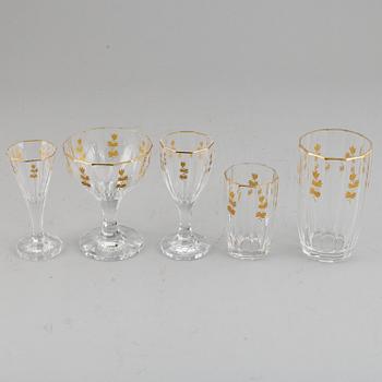 A Kosta 'Lagergren' glass service. (65 pieces).