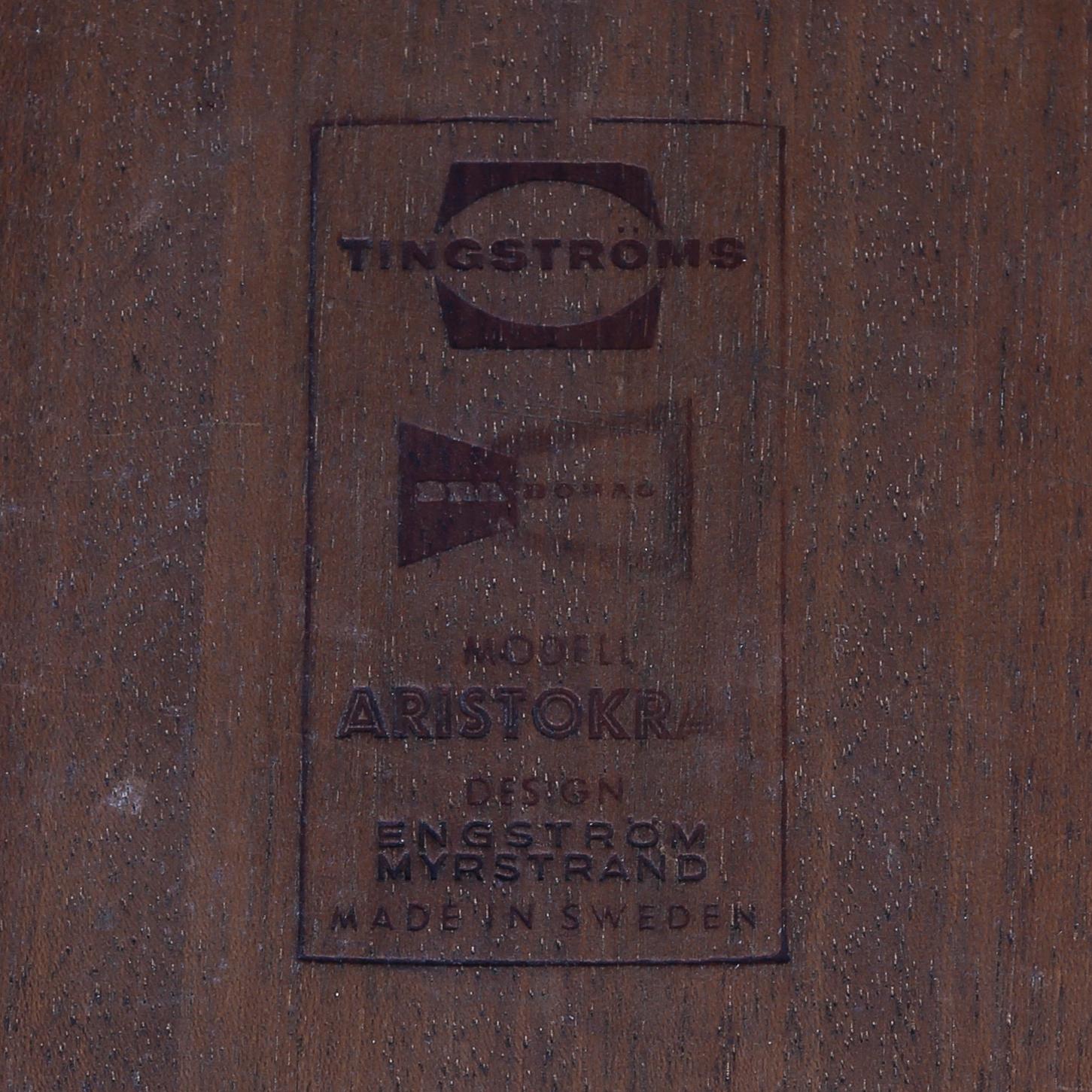 SOFFBORD, "Aristokrat", Sven Engström & Gunnar Myrstrand, Tingströms, 1900-talets mitt.