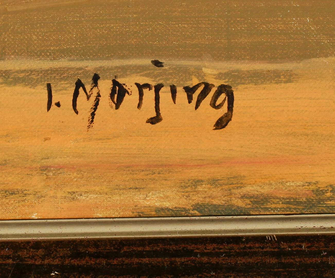 IVAR MORSING, olja på duk, uppklistrad på pannå, signerad.