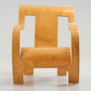 Gerald Summers, a birch plywood easy chair, Makers of Simple Furniture, England ca 1935-40.