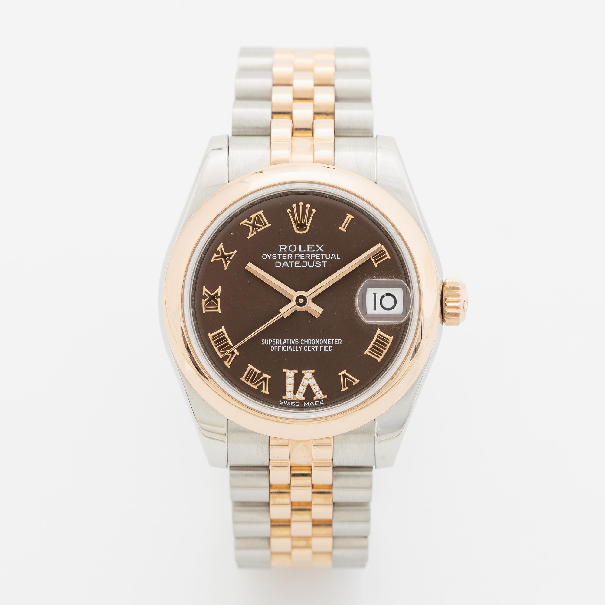 Rolex, Oyster Perpetual, Datejust, wristwatch, 31 mm.