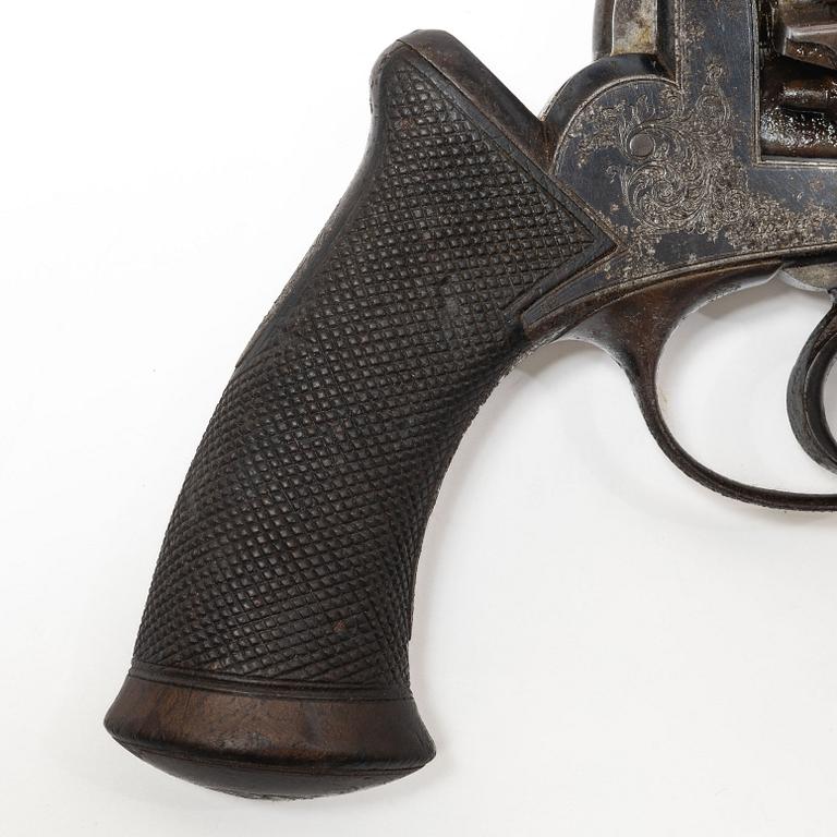 Slaglåsrevolver, brittisk  Deane, Adams & Deane. 1800-talets mitt.