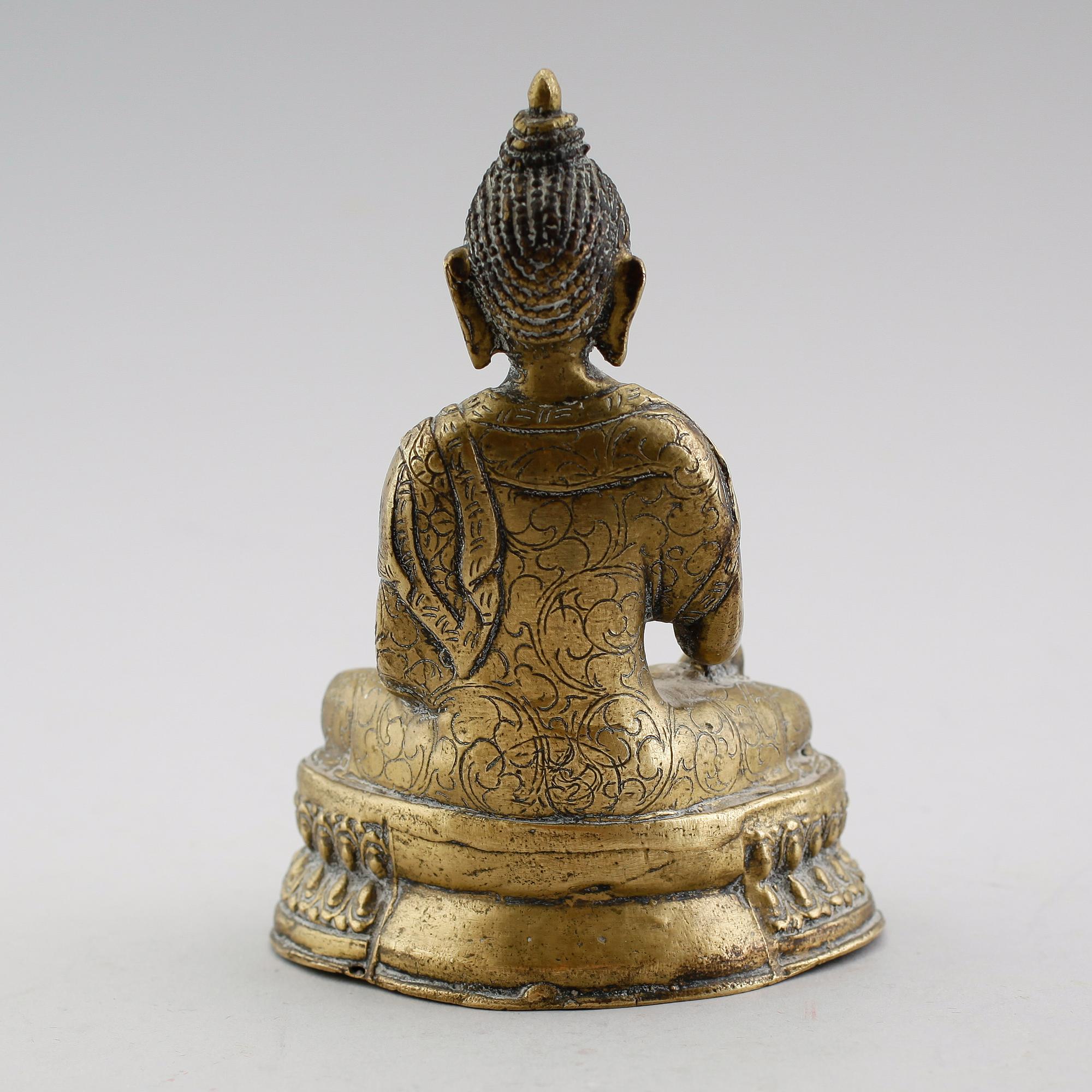 FIGUR, buddha, 1800-/1900-tal.