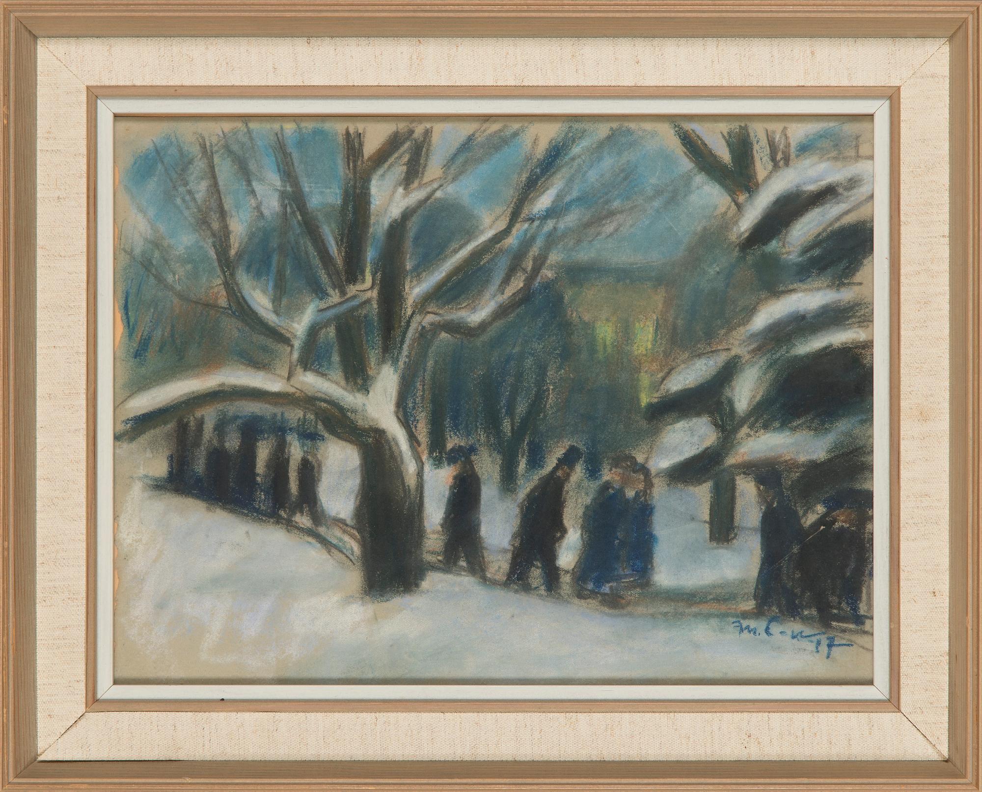 Marcus Collin, I parken.