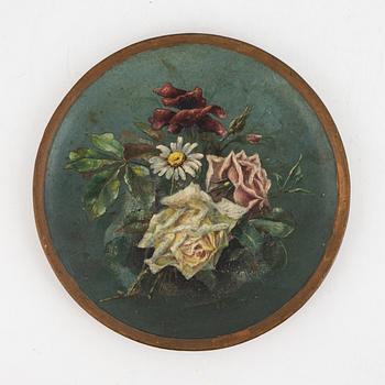 Painted plate, Wilhelm Schiller & Son, Austria, circa 1900.