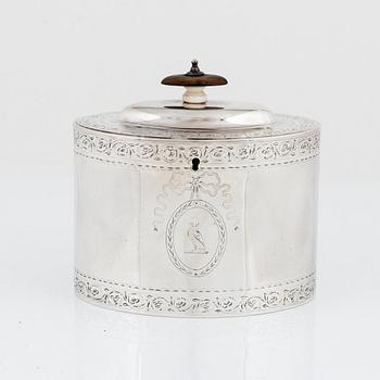 Charles Aldridge & Henry Green, sockerskrin, silver, London, England 1782.