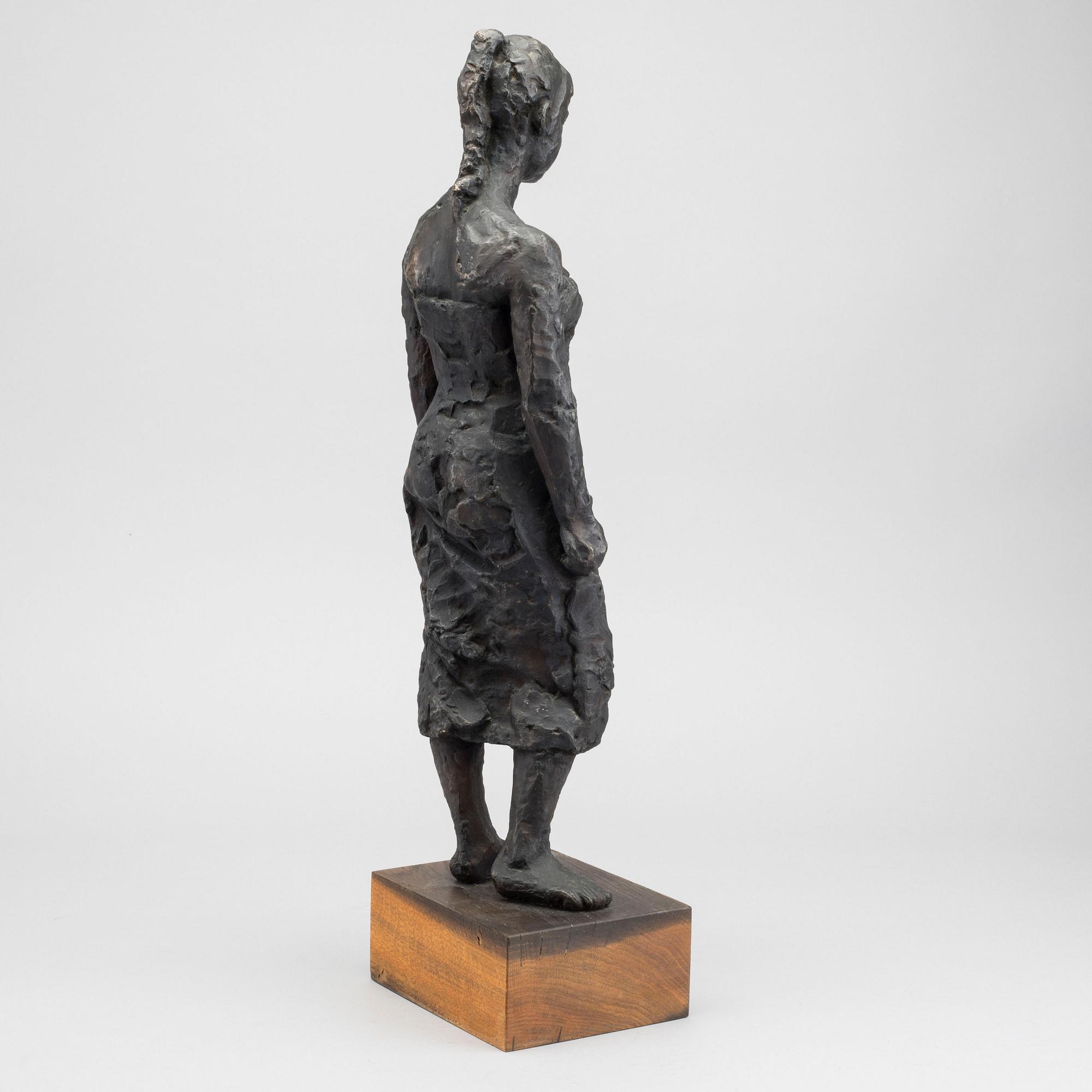 TORSTEN FRID, SCULPTURE, BRONZE, SIGNED. 1964.